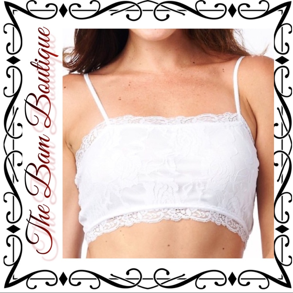 Plus Size White Cami Bra